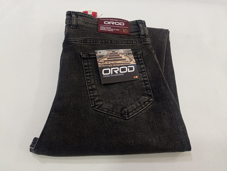 شلوار مردانه جین کلاسیک زاگرس Orod Jeans - رنگ موزی
